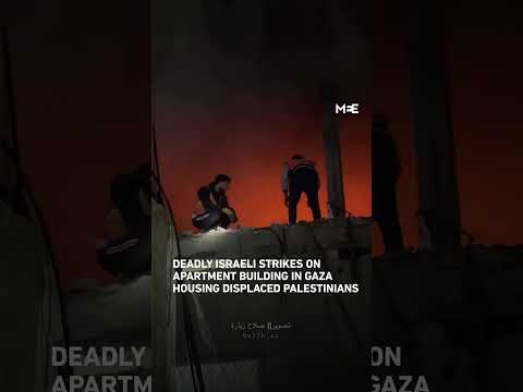 Four Palestinians dead after Israeli strikes hit apartment building in Gaza