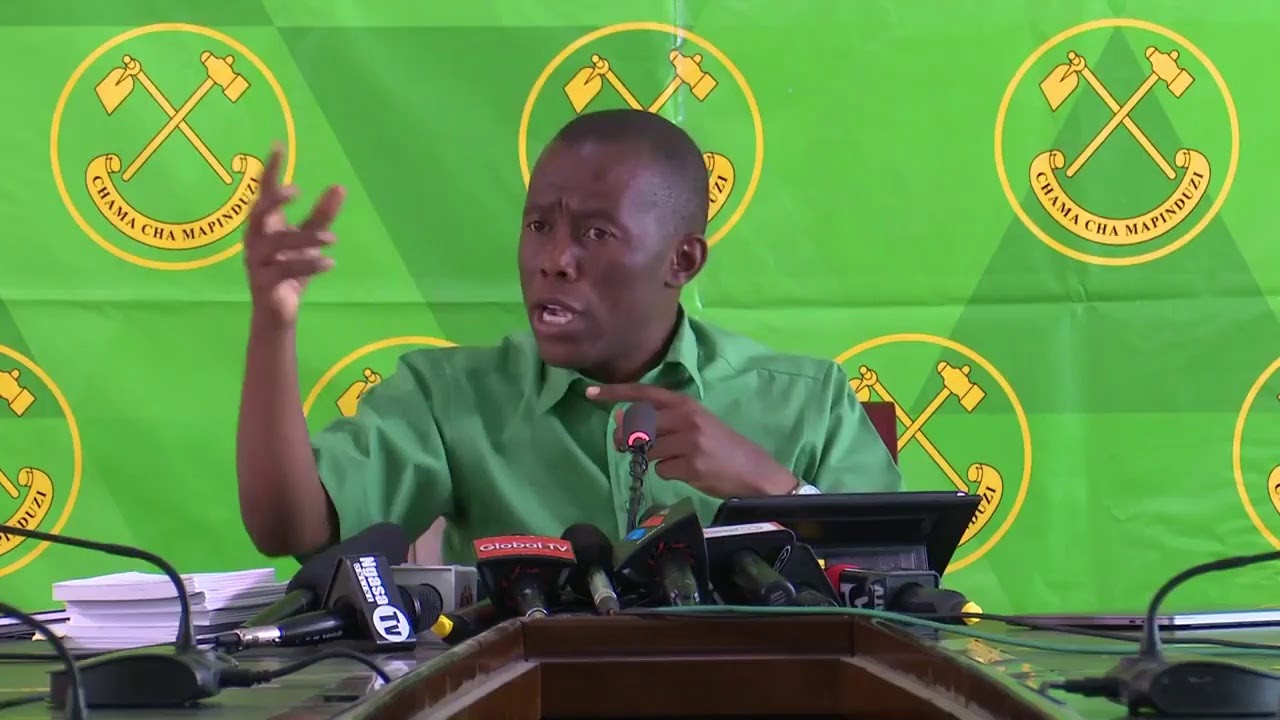 #LIVE_CCMTZ: MKUTANO NA WAANDISHI WA HABARI, DODOMA na Humphrey #Polepole, #CCM