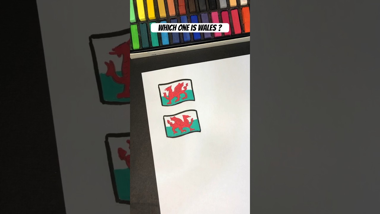 Guess  the right flag of Wales #wales #flag