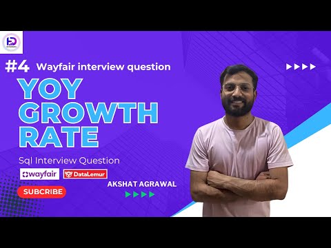 YOY growth rate | SQL Interview Question | Data Analyst |