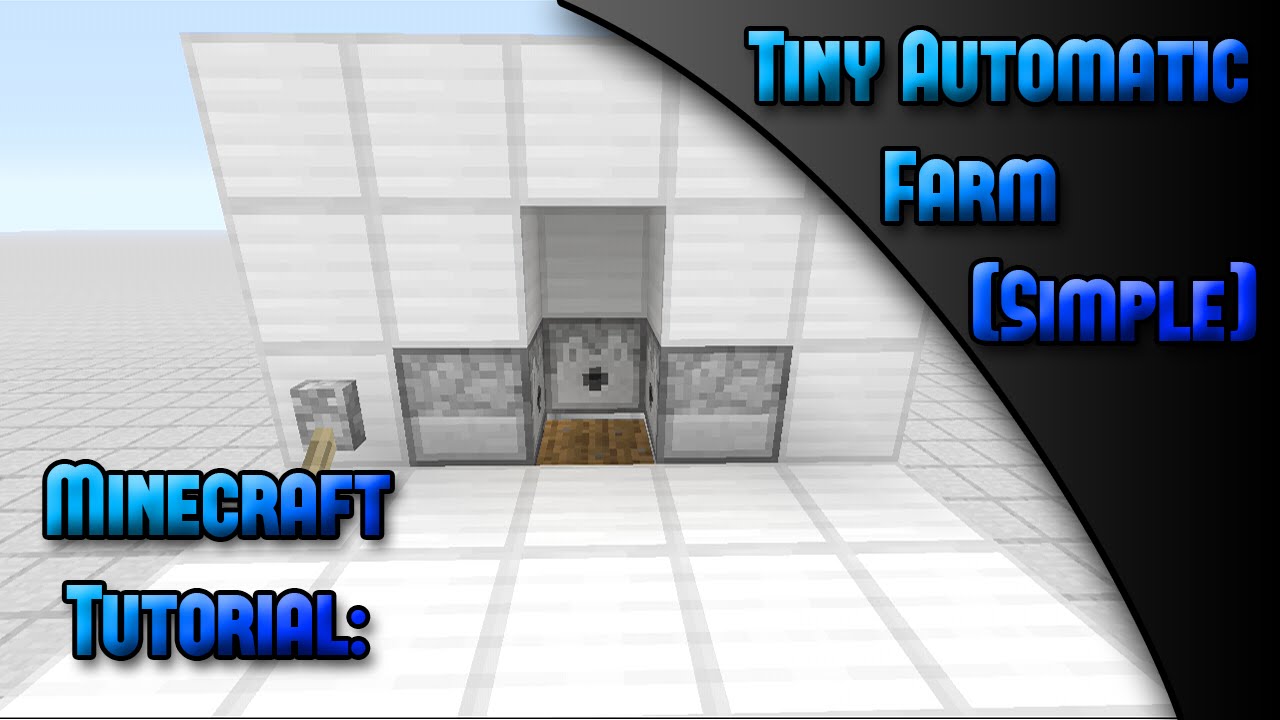 Minecraft Xbox & PS Tutorial: Simple Automatic AFK Farm(Carrots,Wheat, Potatoes) - YouTube