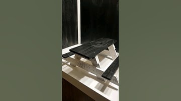 Building a tiny picnic table part 2 #shorts