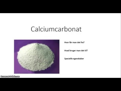 Video: Calciumcarbonatpulver, Tabletter - Brugsanvisning