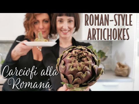 Roman Style Artichokes Carciofi alla Romana Recipe - Foodie Sisters in Italy