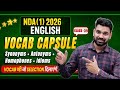 NDA (1) 2026 English | Synonyms &amp; Antonyms | Vocab Capsule 39 | That Guarantee 80+Marks I  Anuj Sir