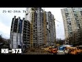Демонтаж секций башенного крана КБ 573 Демонтаж секций башенного крана КБ 573