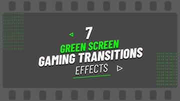 7 Linear Gaming Transition greenscreen Overlays | Free Download