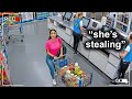 When Shoplifters Get Caught Stealing An ENTIRE CART Full From Walmart