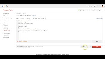 Robots txt Tester - Google Search Console