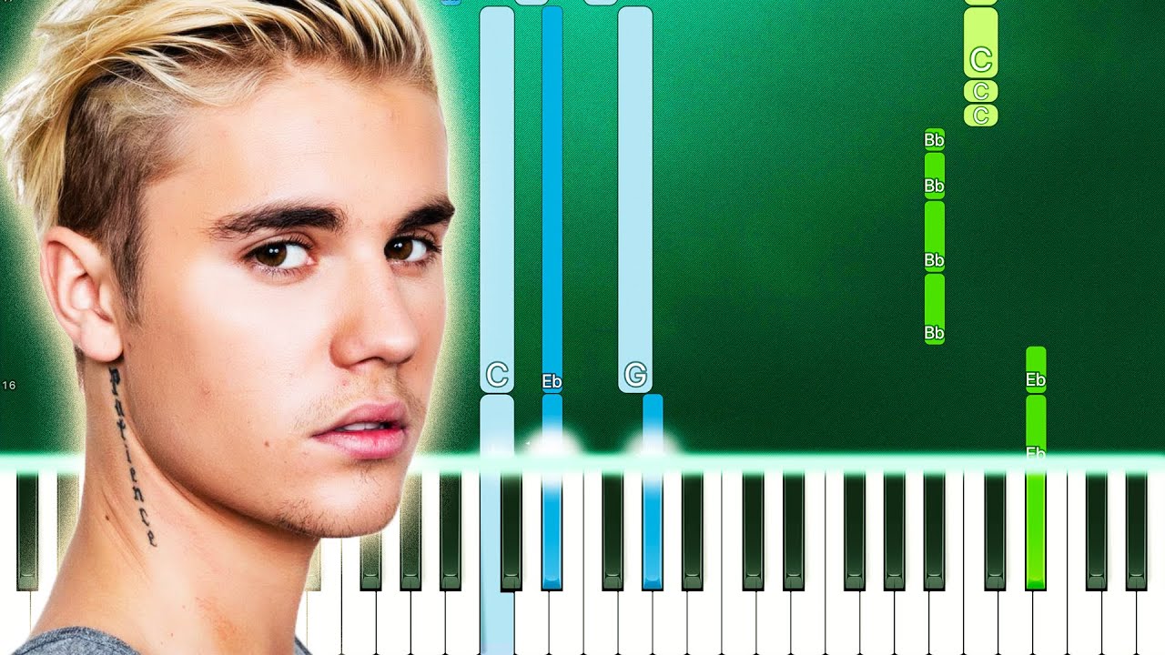 Justin Bieber - All Around Me (Piano Tutorial Easy)