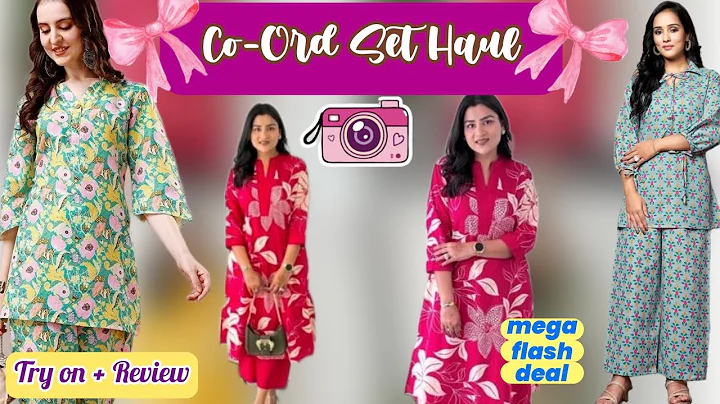 Stylish Amazon Co-ord Set Haul 🎀🌸| Budget-Friendly Fashion Try-On #cordsets #amazon #haulvideo 