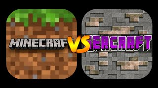 Minecraft PE VS Seacraft (Game Comparison) screenshot 1