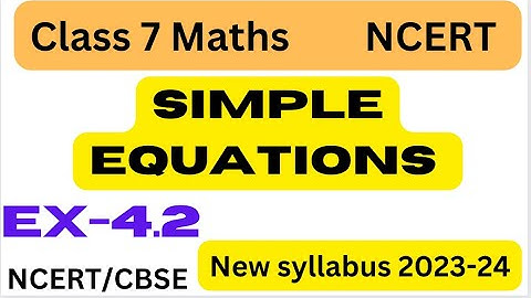 Ex4.2 Q.3 - Chapter 4 Simple Equations - Class 7 Maths - New Book - New Syllabus 2023-24 NCERT/CBSE