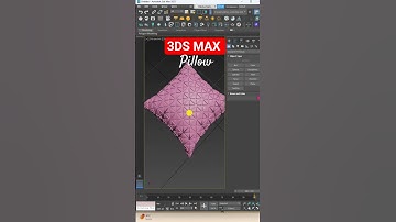 ✅ Realistic Pillow in 3ds Max 🛏️ | Cloth Modifier Tutorial | Quick Tip