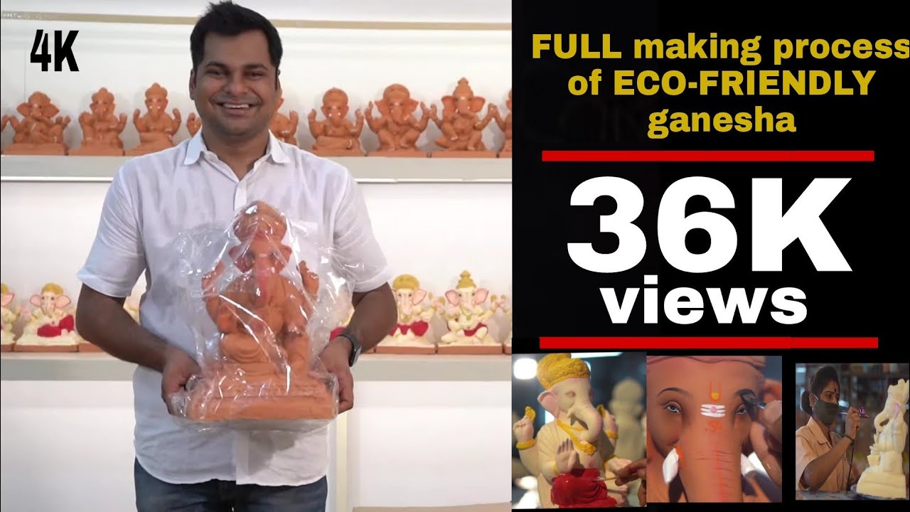 Full making process of ECO- FRIENDLY ganesha | ganpati making 2021| Siddhi Arts - 9011321000.