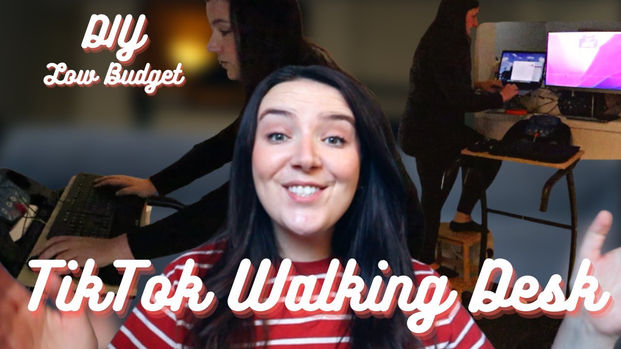 DIY TikTok Walking Pad Desk Set Up. A full work week of walking with weigh in! Results on a budget!