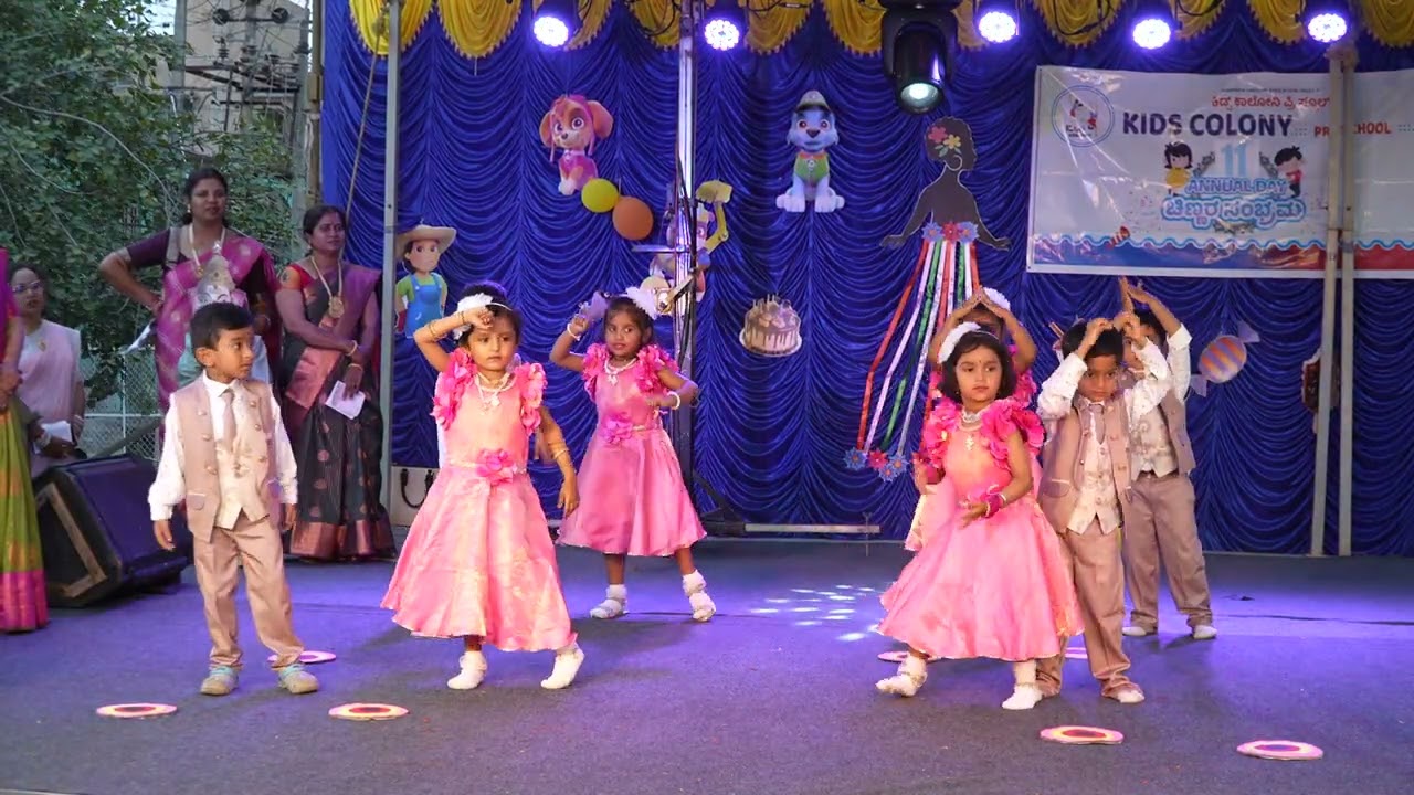 Children’s performance # annual day dance performance # kids colony preschool # Tumkur Jaynagar 