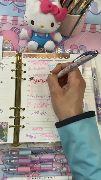 Erin Condren A5 agenda Daily Duo plan with me | Pental Milky pop pens