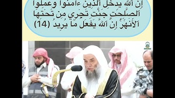 سورة الحج من الاية رقم (٨) الى الاية رقم (١٦) قراءة الشيخ فيصل غزاوي