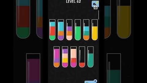 Water Colour Sort Level 62 | #shorts #trending #youtubeshorts