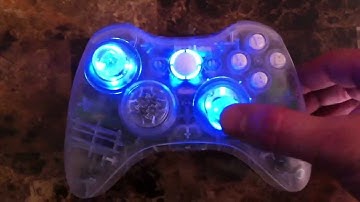Clear Xbox 360 Controller with Thumbstick LEDs