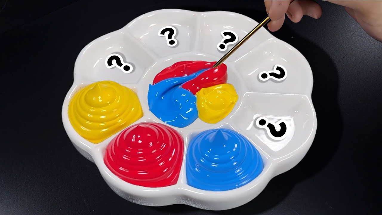 Create 6 New Colors from Only 3 Primary Colors Cyan, Red and Yellow | Color Mixing