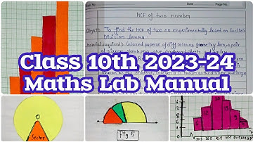 Class 10th 2023-24 MATHS Lab Manual Handwritten Activities