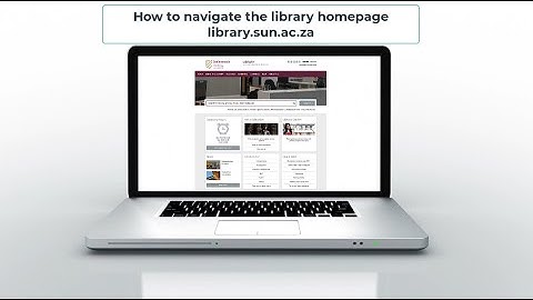 Navigating the Library homepage