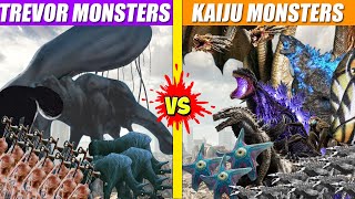 Team Trevor Monsters vs Team Kaiju Monsters War | SPORE