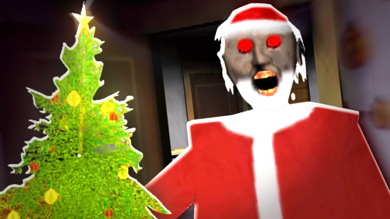 Granny Becomes Santa Mod Granny Horror Mobile Game Youtube - grannyhorrorgame granny roblox robloxcharacter freetoed