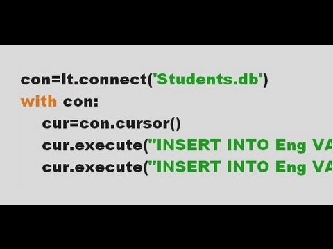Python SQL Add and Read Records to & from an Existant dBase