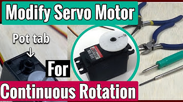 How to Modify a Standard Hi-Tech HS311 Servo Motor for Continuous Rotation and Speed Control