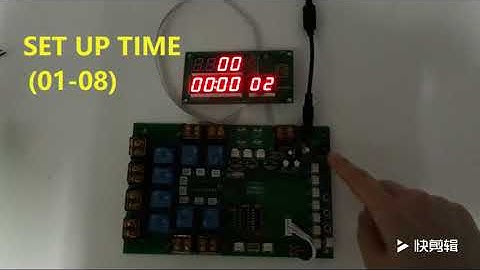 JY-2182-V2 8 channel Countdown timer board  Setting