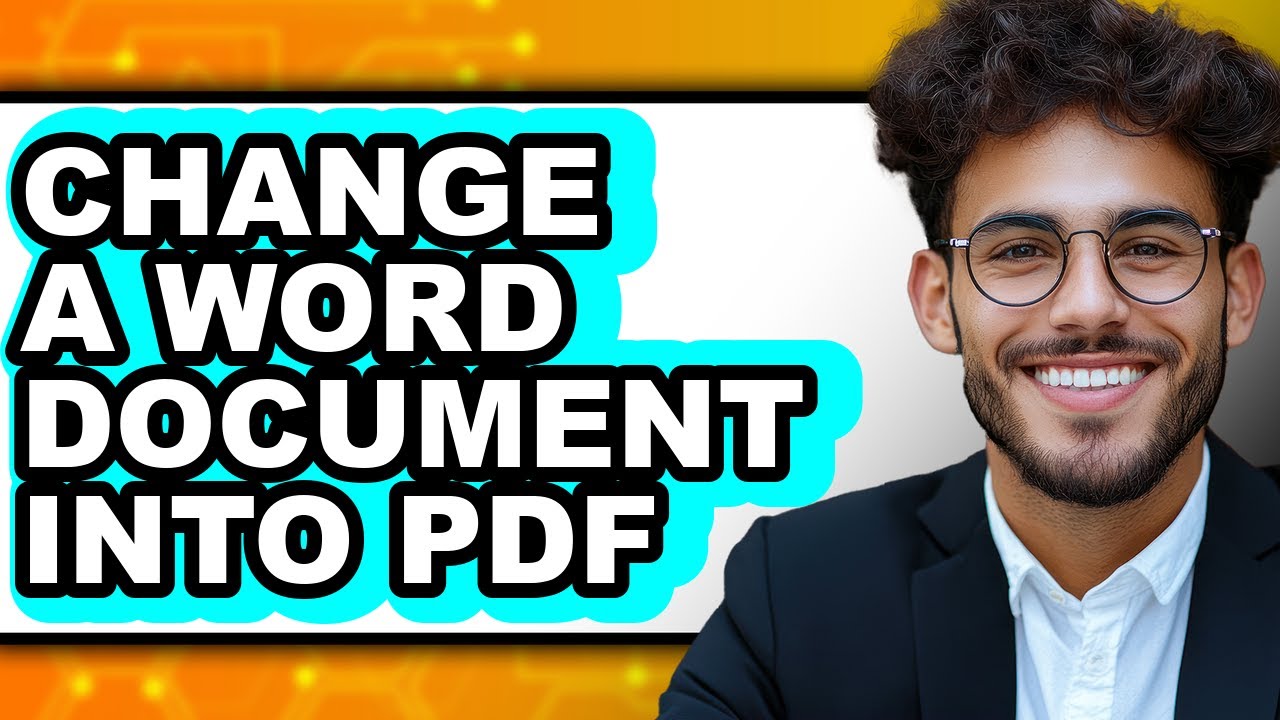 How to Change a Word Document Into Pdf (full Guide) - YouTube