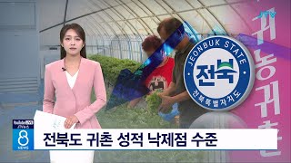 전북도 귀촌 성적 낙제점 수준