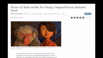 Review: In ‘Kubo and the Two Strings,’ Origami Fuels an Animated Quest