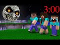 SCARY NIGHT WITH the NOOB FAMILY! ANIMATION in Minecraft Noob vs Pro