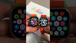 Apple Watch Ultra vs Apple Watch Series 9 Top 1 Copies! Hello Watch 3 vs H12 Pro SmartWatch #shorts