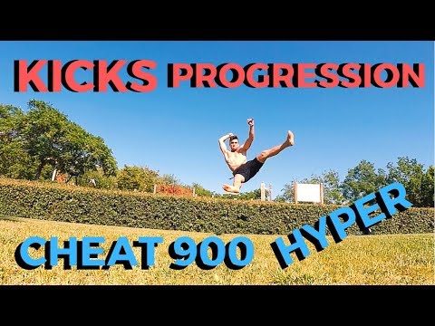 CHEAT 900 KICK HYPER PROGRESSION (All Attempts) | Tricking
