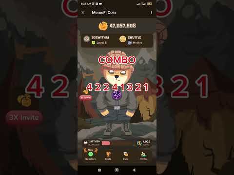 Memefi Daily Combo