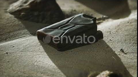 Old Rusty Fuel Canister in the Desert | Motion Graphics - Envato elements