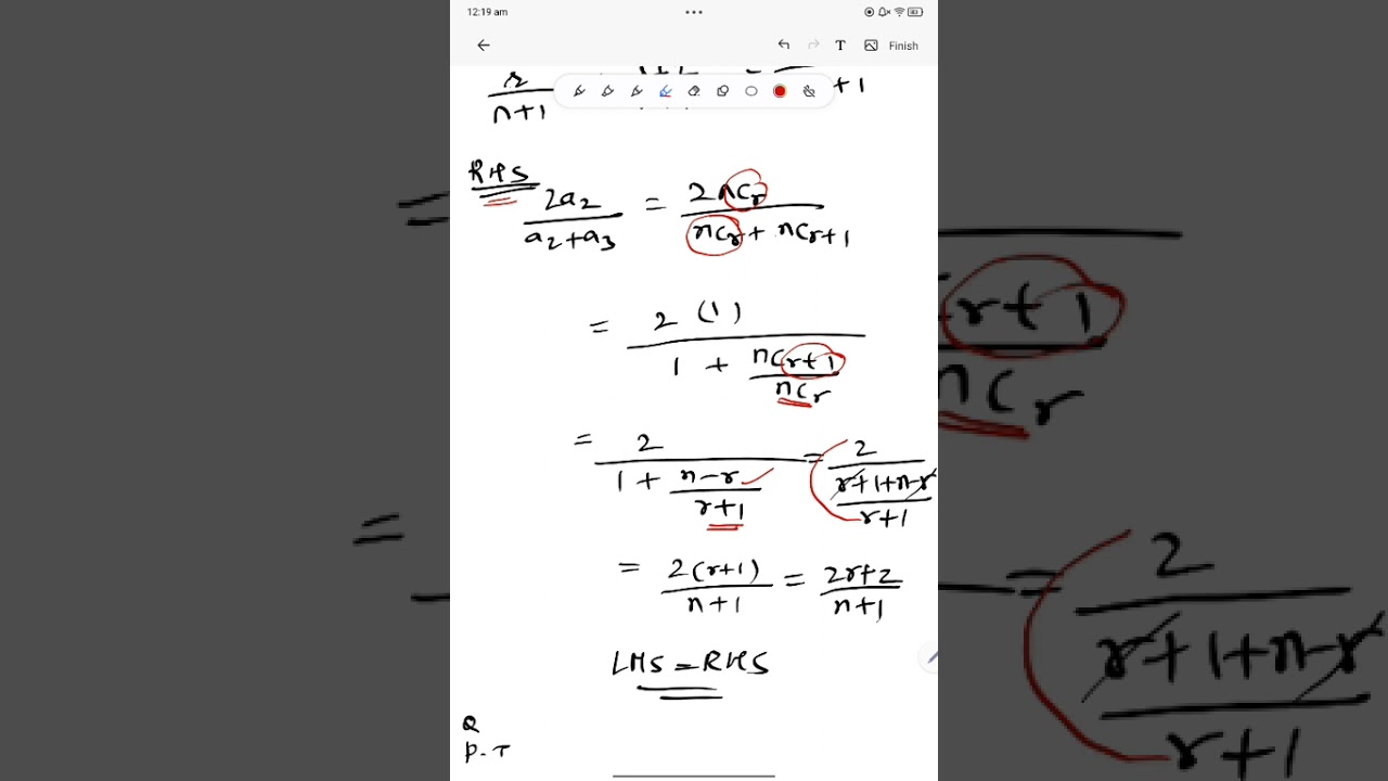 Binomial theorem (Q.no-20) last video