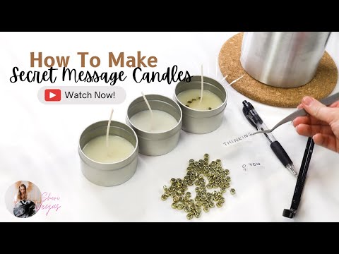 How to Make Secret Message Candles