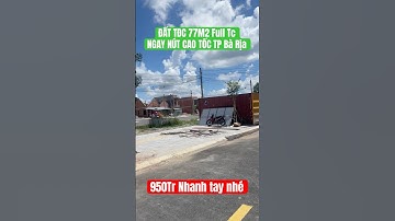 MUA ĐẤT Ở NGAY TP BÀ RỊA ĐIỂM KẾT NỐI MỌI NƠI ĐẶC BIỆT RẤT GẦN BIỂN MÀ GIÁ CHỈ 950Tr #bdsbrvt