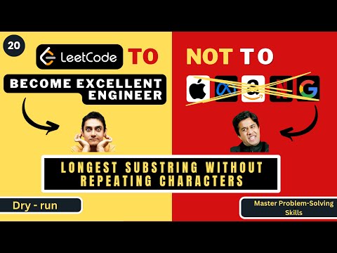 Longest Substring Without Repeating Characters | Dry Run | Leetcode 3 | Progression90