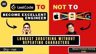 Longest Substring Without Repeating Characters | Dry Run | Leetcode 3 | Progression90
