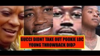 Gucci Mane Pookie loc young throwback claims he was involved in Pookie loc passing