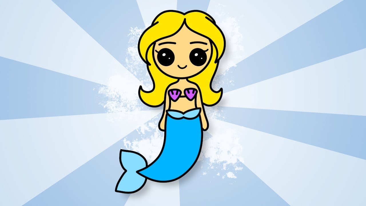 Comment Dessiner une [ SIRÈNE 🧜‍♀️ ] étape par étape - YouTube