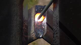 beginner welder training with his first test on 1G welding with satisfactory results #welding