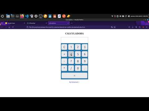 Basic Calculator App with HTML, CSS & JavaScript | Vanilla JS Project